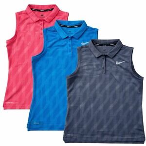 Nike Golf Dri-FIT Women's Sleeveless Polo Shirt Lot Of 3 Size XL Athletic Golf